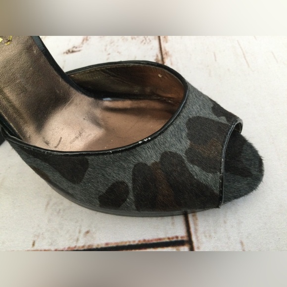 N.Y.L.A. PONY HAIR PLATFORM HEEL SIZE 7 - Picture 3 of 12